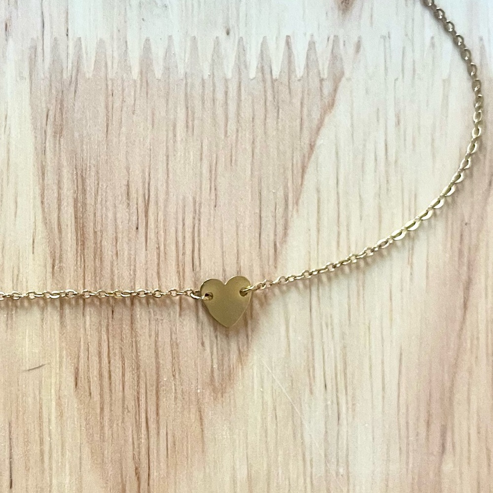 14k gold filled heart necklace